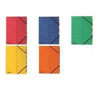 Pagna 24131-05 Trieur A4 Easy en carton avec 12 onglets colorés (Jaune)