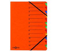PAGNA trieur 'EASY', A4, carton, 12 compartiments, orange G