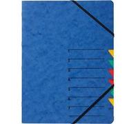 PAGNA Trieur Easy A4 en carton comprimé 7 pièces bleu
