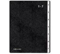 Pagna Trieur, Format A4, 7 Compartiments, 1 - 7, Noir