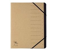 PAGNA Trieur Pur – 12 compartiments – Carton recyclé, élastique noir, impression discrète