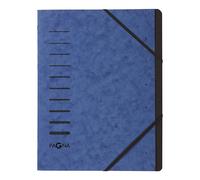 Pagna Trieur "Sorting File" 7 Compartiments + Elastiques Bleu