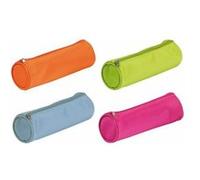 trousse ronde tendance, en nylon, vert pâle