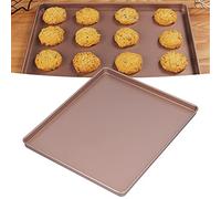 Pagnée à pâtisserie, feuilles à biscuits pour cuisson à gâteau à gâteau rectangle en or rose Poucle de four sans bâton Plateau de four à four