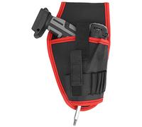 Pagnière d'outil d'étui de perceuse avec Une Courroie Coup d'électriques Forets Bails Sachets Portables Sac Multifonctionnel Portable Sag (Frontière Rouge)