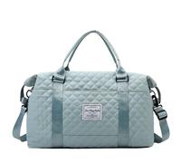 Pagno Duffel Bag - Sport Storage Pack, voyage humide à sec | Organisateur de toilette séparé, conception de compartiment étanche, sac de yoga Fitness Camping Randonnée a, Cyan Blue, Reportez-vous à la
