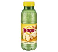 Pago Jus de pommes pressées en bouteille 33 cl - lot de 12