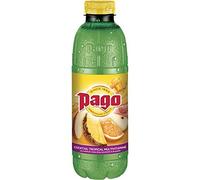 PAGO Multivitaminés Tropical/Boissons Multi-Fruits à Base de Jus Concentré/Purée de Fruits la Bouteille Pet de 75 cl