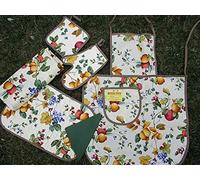 Pago Poco Lot de gants + paire de maniques + torchon 100 % coton indien ! Canovaccio