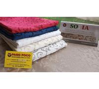 Pago Poco Nappe rectangulaire Anti-Taches de Couleur Unie 100% Hydrofuge 140 x 240 cm, Toutes Les Couleurs Nouveauté 2020 !!!! (140 x 240, Gris)