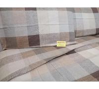 PAGO POCO Parure de lit 1 place en flanelle fantaisie écossaise. Couleur : rouge. Dimensions : drap plat 150 x 280 cm + 1 drap-housse 90 x 200 + 25 cm + 1 taie d'oreiller 52 x 82 + 13 cm.