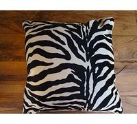 Pago Poco Taie d'oreiller ou coussin d'ameublement, motif zébré en velours, impression numérique, 100 % fabriqué en Italie !!!! (50 x 50)