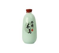 Pagoda Brand Vin de riz Shaoxing de marque Pagoda (Ben Mei) - 500 ml, Sans colorant, Céladon Longquan, Fabriqué à la main (Lot de 6)