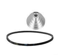 Pagoda Ensemble de poulies avec courroie V K660 pour perceuse à perceuse Z4116, roues de transmission en aluminium à 4 étapes et 5 étapes compatibles avec type A V-SH (18 mm)
