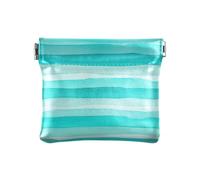 Pagoda Garden Pochette à monnaie pour homme Vert, Rayures turquoise sarcelle, one size, Rayures turquoise sarcelle