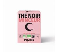 Pagoda Tea - Thé Noir Yunnan Bio Minceur - Certifié Fairtrade - 20 Sachets Infusettes
