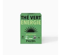 Pagoda Tea - Thé Vert & Matcha Bio Énergie - Certifié Fairtrade - 20 Sachets Infusettes