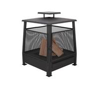 - Pagode chauffe-terrasse grillagée