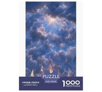 Pagode de Cristal sur Nuages Puzzles 1000 Pièces Jeu De Défi Jouet Adultes Et Plus De 12 Ans Jeu De Puzzle Défi Éducatif Stimulation Cérébrale Cadeau Décoration Maison 70x50cm/1000pcs
