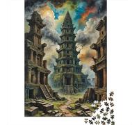 Pagode de l'esprit des Ruines Abandonnées Puzzle 1000 Pièces Adultes Enfants intéressant Puzzles 1000 Pièce Jeux D'adresse Cadeau 1000pcs (75x50cm)