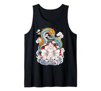 Pagode du Dragon Renard Kitsune à Neuf queues Japonaise Débardeur