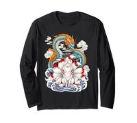 Pagode du Dragon Renard Kitsune à Neuf queues Japonaise Manche Longue