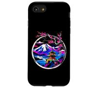 Pagode du Mont Fuji Sakura Japonais Paysage Art Illustration Coque pour iPhone SE (2020) / 7/8