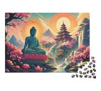 Pagode Lotus Montagne 1000pcs Mini Puzzle pour Famille Difficile