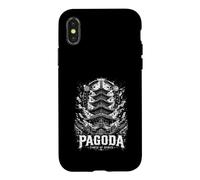 Pagode Tour des Esprits Temple Mystique Japonais Coque pour iPhone X/XS