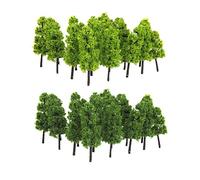 Pagodes Pagodes Paysage ferroviaire modèle 1:200 20pcs Vert foncé et Clair
