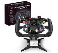 Pagotho Simulateur de Course - Jeu de Construction de Volant, Un Jouet d'ingénierie STEM avec Boutons de Fonction, Panneau d'affichage et leviers de Changement de Vitesse, Cadeau pour Adulte (B)