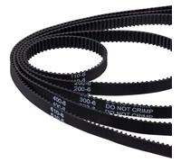 PAGOW Lot de 5 courroies de distribution GT2 en caoutchouc antidérapant pour imprimante 3D 110 mm 200 mm 300 mm 400 mm 610 mm Largeur 6 mm