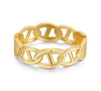 PAGUON Bracelet épais en Or pour Femmes, Manchette à charnière à Ressort Large, Bijoux Tendance