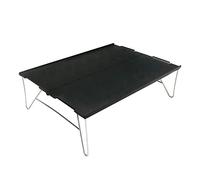 PAGUON OTHZON Table de Camp en Alliage d'aluminium Petite Table Pliante Table de Camping portative extérieure Mini Table Basse de Camping Table en Plaque d'aluminium (Couleur: Gris Argent) (BL,