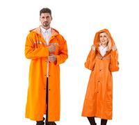 Pahajim Poncho Pluie imperméable, Unisexe Long Réutilisable Veste, Cape de Pluie Reflechissant Résistant Aux Emergency Poncho Respirant avec Capuche en Plein Air Camping Randonnée Cyclisme Moto