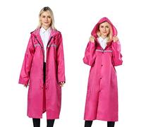 Pahajim Vestes Coupe-Pluie Imperméable Long Réutilisable Veste Reflechissant Résistant Aux Emergency Poncho Larmes Respirant pour Hommes Femmes en Plein Air Camping Randonnée Cyclisme Activité