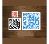 Pahdecor Autocollants personnalisés pour code QR - Changement de couleur de code QR - Autocollants de logo d'entreprise personnalisés - Autocollants imperméables - Autocollants de logo Happy Plan -