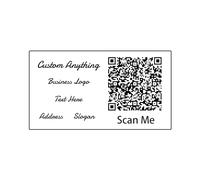 Pahdecor Lot de 50 autocollants personnalisés pour code QR Instagram pour entreprise, créez vos propres autocollants mini icônes, impression couleur - 5,7 x 3,2 cm