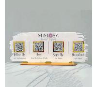 Pahdecor Panneau personnalisé en acrylique multi-code QR Venmo Signes Instagram Paypal Cashapp Paiement Petite plaque pop-up Boutique Revue Plaque Company Beauty Hairdressers Business Decor