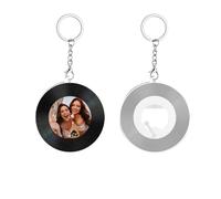 Pahdecor Porte-clés musical Spotify personnalisable en acrylique NFC - Accessoire de sac photo personnalisé - Pendentif à suspendre pour voiture - Cadeau idéal pour les amateurs de musique, les amis