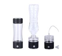 PAHION Bouteille D’Eau Hydrogéné Alcaline Portable, Générateur Ioniseur D’Eau Riche en Hydrogène avec Technologie SPE, Adaptateur Bouteille, Teneur Jusqu’à 1600 PPB, 330ML