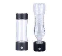 PAHION Bouteille D’Eau Hydrogéné Alcaline Portable, Générateur Ioniseur D’Eau Riche en Hydrogène avec Technologie SPE, Adaptateur Bouteille, Teneur Jusqu’à 1600 PPB, 330ML