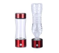 PAHION Bouteille D’Eau Hydrogéné Alcaline Portable, Générateur Ioniseur D’Eau Riche en Hydrogène avec Technologie SPE, Adaptateur Bouteille, Teneur Jusqu’à 1600 PPB, 330ML