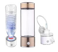 PAHION Bouteille D’Eau Hydrogéné Portable Générateur Ioniseur avec Technologie SPE & PEM 3 Minutes pour 1300-1600 PPB avec Kit D’Inhalation H2 Et Adaptateur 330ML