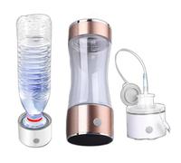PAHION Bouteille D’Eau Hydrogéné Portable Générateur Ioniseur avec Technologie SPE & PEM 3 Minutes pour 1300-1600 PPB avec Kit D’Inhalation H2 Et Adaptateur 330ML