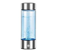 PAHION Bouteille D’Eau Riche en Hydrogène Portable, Ioniseur Générateur D’Eau Hydrogéné Alcaline, 3 Minutes Jusqu’à 600-900PPB, Hydrate Le Corps, 420ML