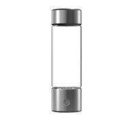 PAHION Bouteille d'eau Riche en Hydrogène Portable Générateur d'eau Ionisée À L'hydrogène avec Technologie PEM Prépare Jusqu'à 1 000 Ppb en 3 Minutes Récipient en Verre Borosilicaté 450 ML