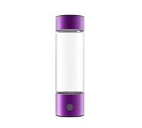 PAHION Bouteille d'eau Riche en Hydrogène Portable Générateur d'eau Ionisée À L'hydrogène avec Technologie PEM Prépare Jusqu'à 1 000 Ppb en 3 Minutes Récipient en Verre Borosilicaté 450 ML