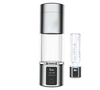 PAHION Bouteille Génératrice D’Eau Hydrogéné 280ML, Verre D’Eau Riche en Hydrogène À Membrane SPE, Électrolyse 2000-3000PPB en 5min, 4000-6000PPB en 10min, Eau Alcaline pour Usage Quotidien