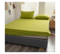 PAHION Drap-Housse 40S 100% Coton Lavé Poche Profonde 25cm Doux Respirant Élastiqué Facile Entretien Infroissable Durable Hypoallergénique pour Double Queen King 1 Pièce sans Taie d'oreiller